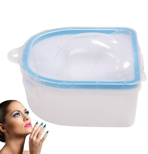Nail Bowl for Nail Double Layer-Soak-Off-Soak-Soak-Soak-Off-Acrylic Nail Powder Remover for Salon Salon Salon | Tool for Salon Home ar