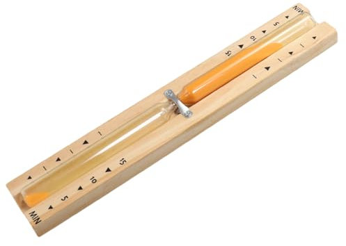 Sablier de Sauna en Bois de 15 Minutes, Horloge de Sauna Élégante avec Sable Ultra Fin, Verre de Sécurité Robuste, Rotation à 360°, Montage Facile, Accessoire pour Sauna ﻿