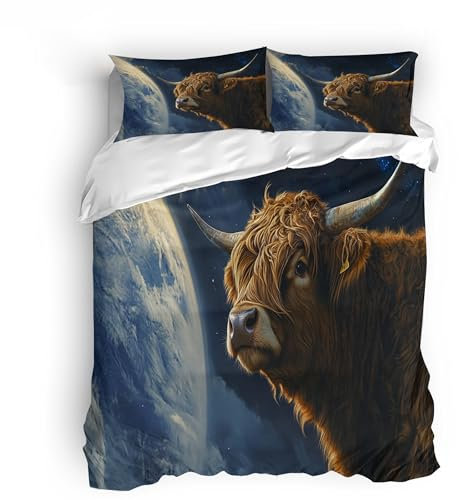 duvet covers fused with king size duvet covers and bedspreads deliver Starry Sky, Planets impact; designed for children, adults. Supplied with 2 Pillowcases 50x75cm for Double bed usage.