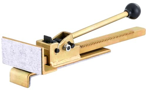 FLKQC Flooring Jack with Protective Pad, Professional Hardwood & Laminate Floor Positioning Tool, Scratch-Resistant, Wall & Floor Friendly, Easy Ratcheting for Straightening & Installing Floors