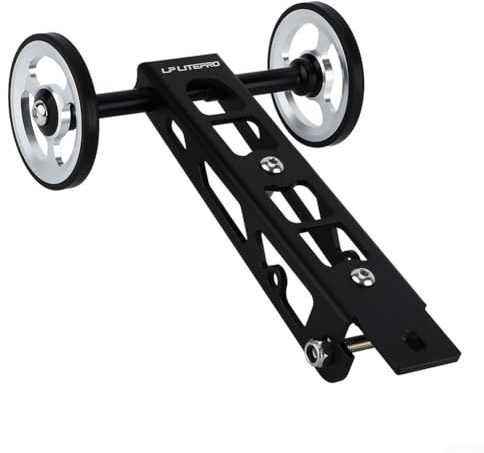 Shophubio Easywheel Gepäckträger für Birdy 1 2 3 Serie Heckträger Flaschenhalter zum Zusammenklappen für Fahrrad, Aluminiumlegierung, leichte Halterung, kompatibel mit Rhine Heckträger (Silber)