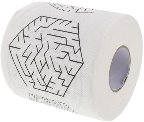 NOLITOY Papier Toilette Farce Créatif et Confortable en Pâte de Bois, Rouleau Amusant pour Étudiants en Dortoirs ou Usage à Domicile