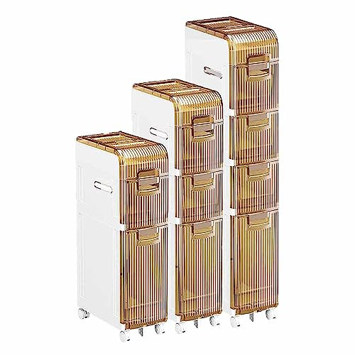XYNSNDB Armoire de Rangement de Salle de Bain Haute étroite avec Porte-Rouleau de Papier Toilette, éère d'angle étanche, Armoire à Pharmacie sur Pied, Gain de Place pour Les Petites salles de