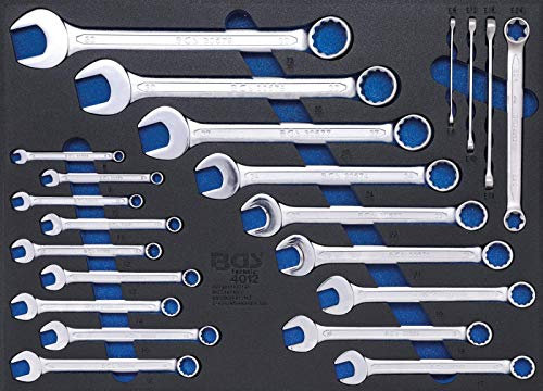 BGS Werkstattwageneinlage 3/3: Maul-Ringschlüssel/E-Profil-Schlüssel