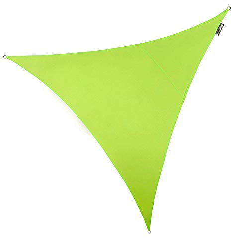 Kookaburra Waterproof Garden Sun Shade Sail Canopy in Lime 98% UV Block (3.6m Triangle)