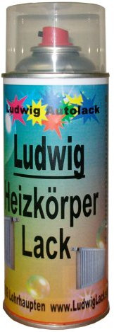 LudwigLacke Heizkörperlack Spray 400 ml - RAL 8019 Graubraun