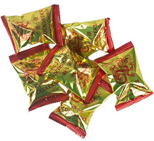 Adventino Adventskalender Füllung Set mit 6 Glückskeksen zum Befüllen (Inhalt wahlweise mit 3, 6, 12 oder 24 Stück)