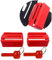 GanEn Belt Lock Buckle Guard Preventing Children Opening Safety Buckle in Travelling Send Keychain Pack of 2 (Red)