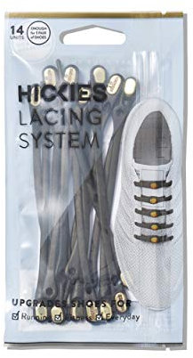HICKIES Elastische Tie-Free Schuhbänder (2.0 Neu) - Schwarz/Gold