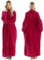 Oksun Accappatoio da donna in pile caldo accappatoio lungo accogliente e soffice accappatoio da notte in peluche per le donne, No Hood-Rose Rosso, 42-48