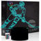 Comiwe Eishockey 3D Illusion Nachtlicht Spielzeug,Haus Dekor LED Bettseite Tischlampe 16 Farben Ändern Fernbedienung,Weihnachten Geburtstag Geschenk für Junge Kinder Freunde Familie Eishockeysportler