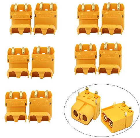 5 Paires Amass XT60 XT60PW Mâle Femelle Prise Connecteur Fiche Adaptateur pour Batterie RC