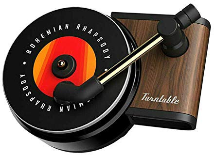 ReTink Auto Air Vent Fragrance Smell Diffuser, Air Freshener, Record Player Design Car Perfume Clip with “3pcs Aromatherapy tablets”