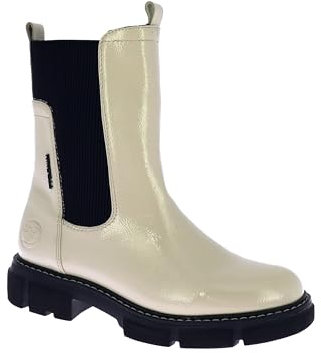 Tom Tailor Damen 2196203 Chelsea-Stiefel, beige, 38 EU