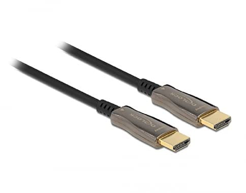 Delock 84038 câble HDMI 20 m HDMI Type A (Standard) Noir, Argent