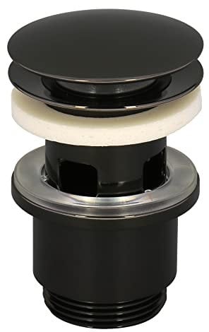 Edouard Rousseau Bonde de Lavabo Clic-Clac, diam. 63 mm, certifié NF, avec Trop Plein, Standard, Finition Canon de Fusil