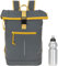 New Rebels Rucksack Plane TIM Bag Kurierrucksack Roll-up Fahrradrucksack Sport Fitness + Flasche bagboom (Oliv 38 + Flasche)