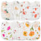 WATINC Musselin Bib für Babys, Lätzchen Baby Musselin Sabberlätzchen Rosa Bio Baumwolle Lätzchen Abwaschbar Wasserdicht Kinderlätzchen mit Verstellbare Druckknöpfe für Geburtstagsgeschenke