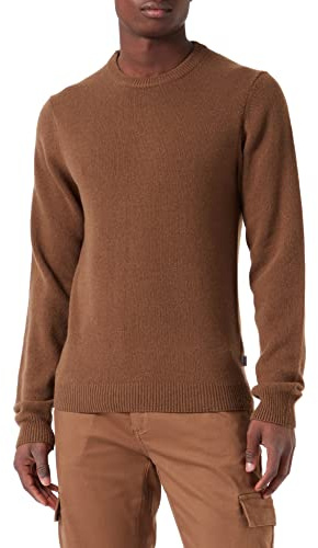 Casual Friday Herren Karl Crew Neck Bounty Knit Pullover, 1809301/Coffee Lique£r Melange, L