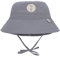 LÄSSIG Baby Kinder Fischerhut Sonnenhut Strandhut Kinderhut Atmungsaktiv Sonnenschutz UV-Schutz 80/Sun Protection Fishing Hat grey, 3-6 Monate, 43/45