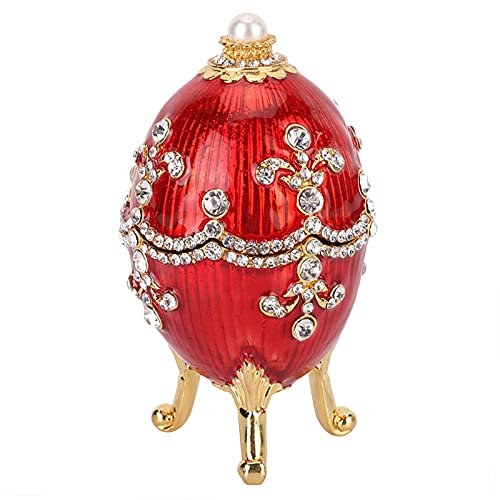 Tyenaza Fabergé-Ei, glänzende Diamanten, Osterei, Metallhandwerk, Heim-Desktop-Dekoration, Schmuckschatulle, Geschenke