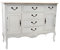 DRW Buffet Fichte, 118 x 45 x 90 cm, naturweiß