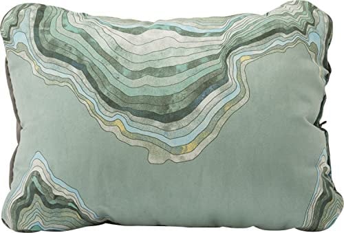 Therm-a-Rest Cascade komprimierbares Kissen mit Kordelzug, Campingkissen, Farbe:Topowave, Größe: R
