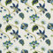 HEKO PANELS Stoff Oxford Meterware Canvas-Stoff Polyester Zum Nähen Nähstoffe Möbelstoffe Dekostoffe Handwerken Wasserabweisend Blickdicht Blumen Vintage 1 Meter 155 x 100 cm, DX015
