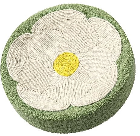 Plcnn Rascador para Gatos, Cama Rascadora para Gatos Rascador para Gatos Cama para Gatos Rascadores para Gatos de Interior Garra de Molienda Patrón de Flores Cama Rascadora para Gatos Redonda