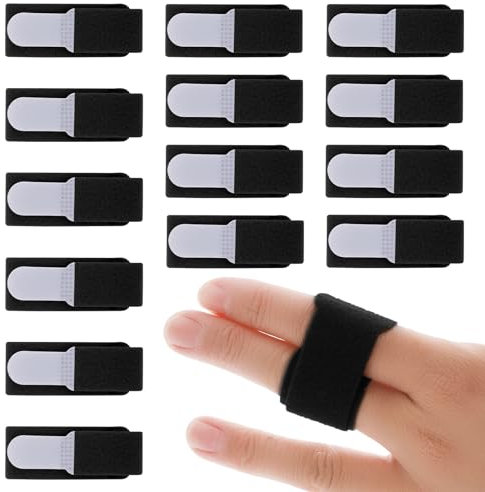 14 Stück Fingerschienen,Fingerbandage,Verstellbare Fingerschutz,Bandage Finger Schiene Finger Klammer für Gebrochene,Verstauchte,Arthritis,Sehnenentzündung Kleiner Finger,Mittelfinger,Ringfinger