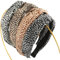 4 Stück Geknotete Stirnbänder für Frauen, Rutschfest Mode Haarbänder für Damen Geknoteter Haarreifen Leopard Stirnband für Damen Mädchen Geschenke Tägliches Tragen (4 Farben)
