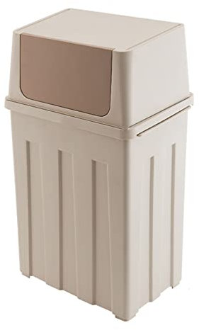 HASMI Poubelle Salle de Bain Poubelle de Cuisine de Grande capacité 30l, Corbeille à Papier Couverte for Bureau, école, dortoir, Salon Poubelle rectangulaire