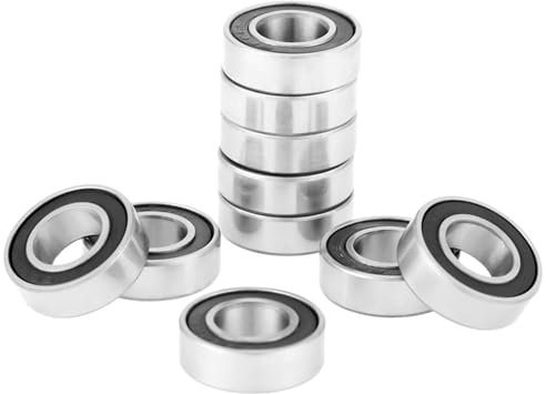 Sunicon Kugellager, 10Stücke 688 2RS Gummi Rillenkugellager Miniatur-Rillenkugellager Gummi Doppeltes Versiegeltes Langlebige, für kleine Hobby, 8 * 16 * 5mm