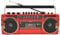 Classic 80s Style Retro CD Player Boombox, Portable Cassette Player Radio, AM/FM Radio, Bluetooth Cassette Recorder with Volume Adjustment Knobs, for Family Gathering Travel C