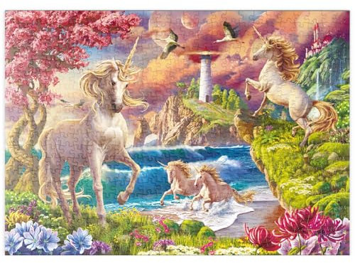 MyPuzzle Zauberhafte Einhornwelt - Premium 500 Teile Puzzle - MyPuzzle Sonderkollektion von Puzzle Galaxy