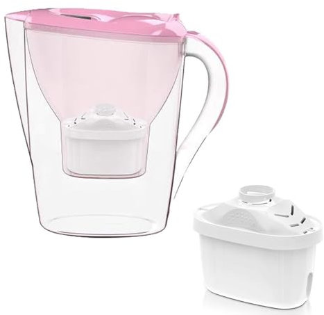Alkaline Water Pitcher 3.5L - Activated Water Filter Jug with Fluoride Filter, 7 Stage Ionizer System to Increase PH Levels - BPA Free - Purify Your Water Today!