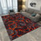 Bereich Teppich Vulkan Lava Magma 3D Bereich Teppich Gaming Carpet FüR Jungen Teenager Zimmer Gamer Teppiche Kinder Spielmatte Schlafzimmer Wohnzimmer Dekor Boden Area Rug (Colour 2,160x200 cm)