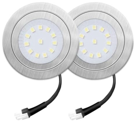 Faeymth 2-Pack 1.5W Range Hood Light - 12VDC Kitchen Cooker Hood Bulb - 20W Halogen Replacement