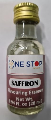 One Stop Dealers Food Essence Saffron 28ml | Saffron Essence | Ideal for Cooking & Baking | Adds Rich Flavor & Aroma | Natural & Authentic (Pack of 1)