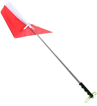 Kleine Handfahne Flagge Junge Mädchen Rot Teleskopisch aus Edelstahl