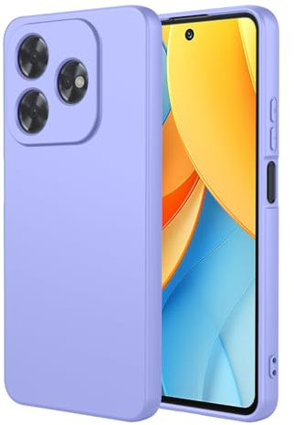 SEAHAI Cover per ZTE Blade V60 Vita, Custodia Ultra Sottile in Silicone Liquido Gel Morbida con Design Dell'airbag Antiurto, Elegante Matte TPU Bumper Case Cover - Viola