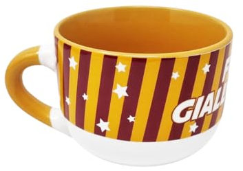 CUCUBA Tazza da Colazione o Merenda Squadre Forza Giallorossi Mug in Ceramica 90cl