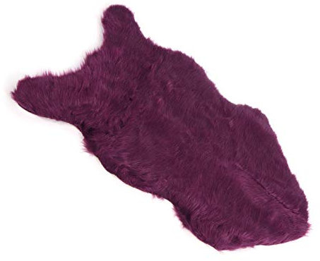 Acouto F Schaffell Pelz Teppich Weicher Teppich Für Schlafzimmer Sofa Wohnzimmer We Vorne Ist Schaffell Rugcarpetarea Rugf Schafsleder Pelz (violett)