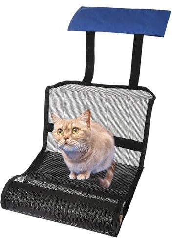 Rampa de escape de piscina, rampa de escape para salvar animales, protector de estanques para animales, protector de malla azul, tela Oxford plegable, para estanques y piscinas