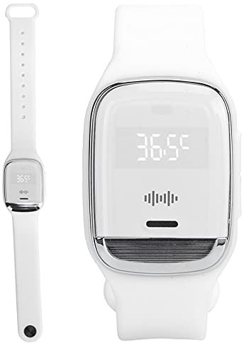 Gonetre Bracelet Répulsif à Insectes Ultrasoniques Extérieurs, Bracelet Répulsif, Bande de Moustiques, Bracelet Répulsif de Bug, Bracelet électronique Portable de Montres Répulsifs pour (Blanc)