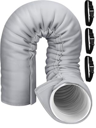 Air Conditioner Hose | 5.9'' Air Conditioning Hose | Airs Con Hoses Extension with 3 Adjustable Buckle Straps | Flexible Airs Soft | Portable Ai.r Conditioner Hoses