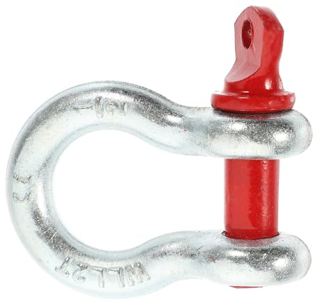 Didiseaon Manille D'ancrage Galvanisée 1/2'' 2 Tonnes Manille Robuste à Vis En Acier Haute Résistance Anti-corrosion Outil De Levage Sûr Pour Charges Lourdes Et Usage Tout-terrain