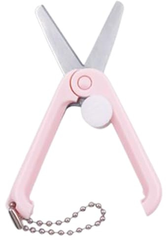 Nixiara Folding Scissors, Compact Kitchen Accessory, Pocket Scissors with Ring, for Men Women Family Friends