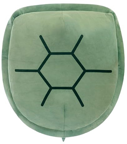 JORCEDI Turtle Shell Pillow - Kawaii Wearable Giant Turtle Pillow Funny Cosplay Plush Cushion for Kids Adult Dress (80cm,green)