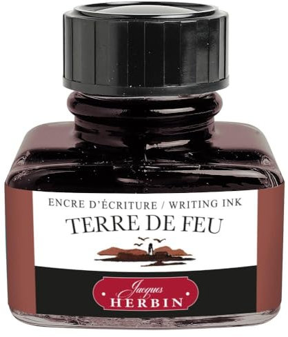 J.Herbin 13047T Tinte für Füller, 30 ml, feuerrot